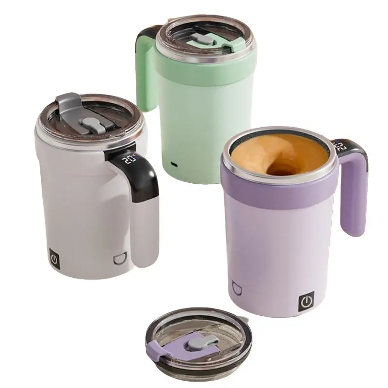 Electric Mixing Mug, 1 Count Usb Rechargeable Electric Stirring Coffee Mug, Coffee Thermos, Suitable for Coffee, Milk, Gifts for Mums, Milkshakes Mug,