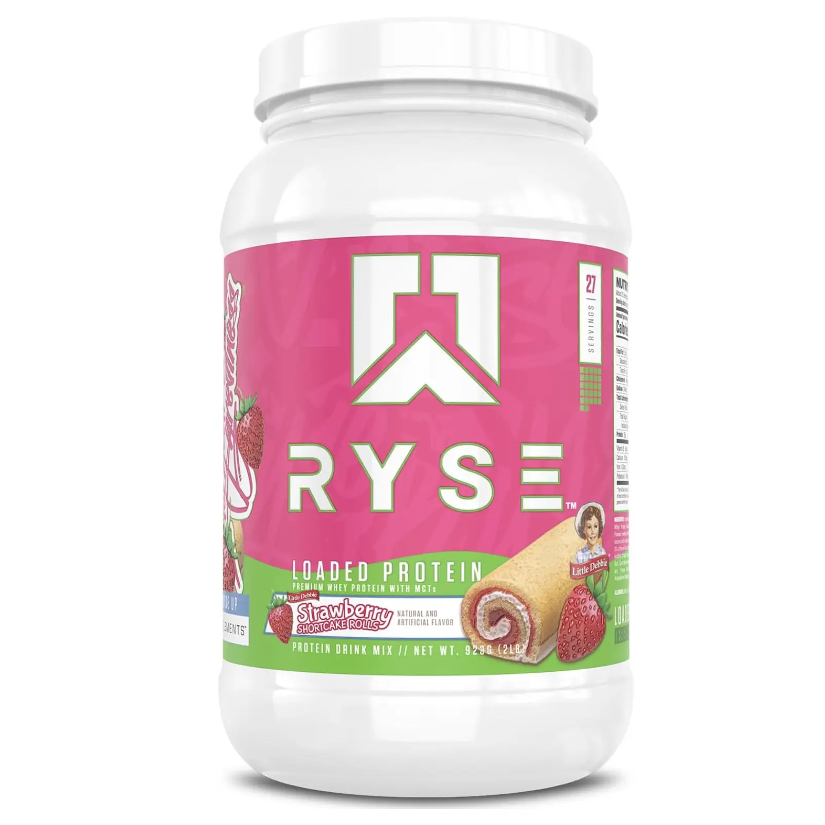 RYSE Up Supplements Loaded Protein Powder | 25g Whey Protein Isolate & Concentrate | with Prebiotic Fiber & MCTs | Low Carbs & Low Sugar | 27 Servings