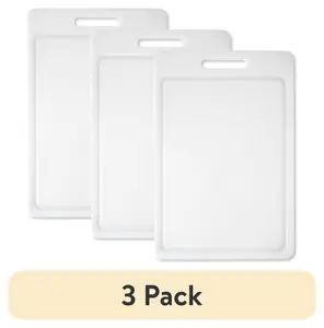 12 x 18 Non-Slip Cutting Board – Large Polypropylene Kitchen Chopping Board (White)