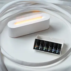 Serenity Aroma: Ultrasonic Essential Oil Diffuser with 7-color Flame
