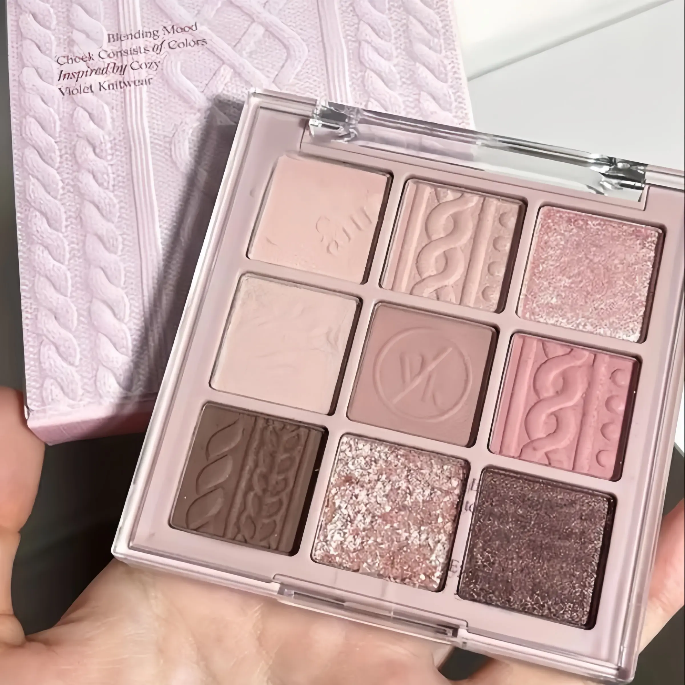 9 Color Eyeshadow Palette Low Saturation Matte Pearl Velvet Texture Earthy Mochaccino Waterproof Long-Lasting No Smudge Eye Makeup Product
