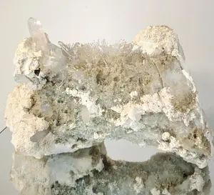 Water Clear Lemurian Quartz with Botryoidal Barite Albite & Chlorite - Colombia