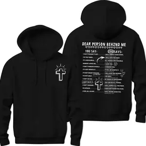God Says Hoodie Design Shirt, Retro Christian, Bible Affirmations Shirt, Dear Person design, Jesus Doodle Shirt, Commercial Use  T-shirt, sweater and Hoodie  Cotton