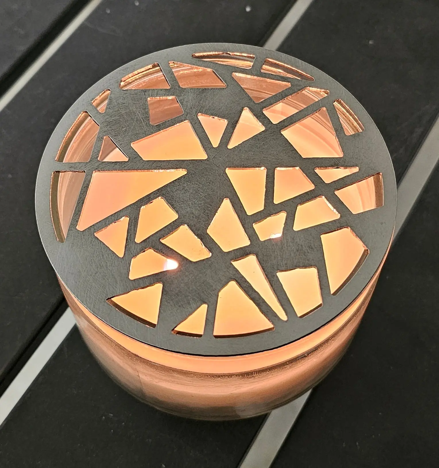 80s Retro Metal Candle Topper – Prevent Candle Tunneling & Promote Even Burn
