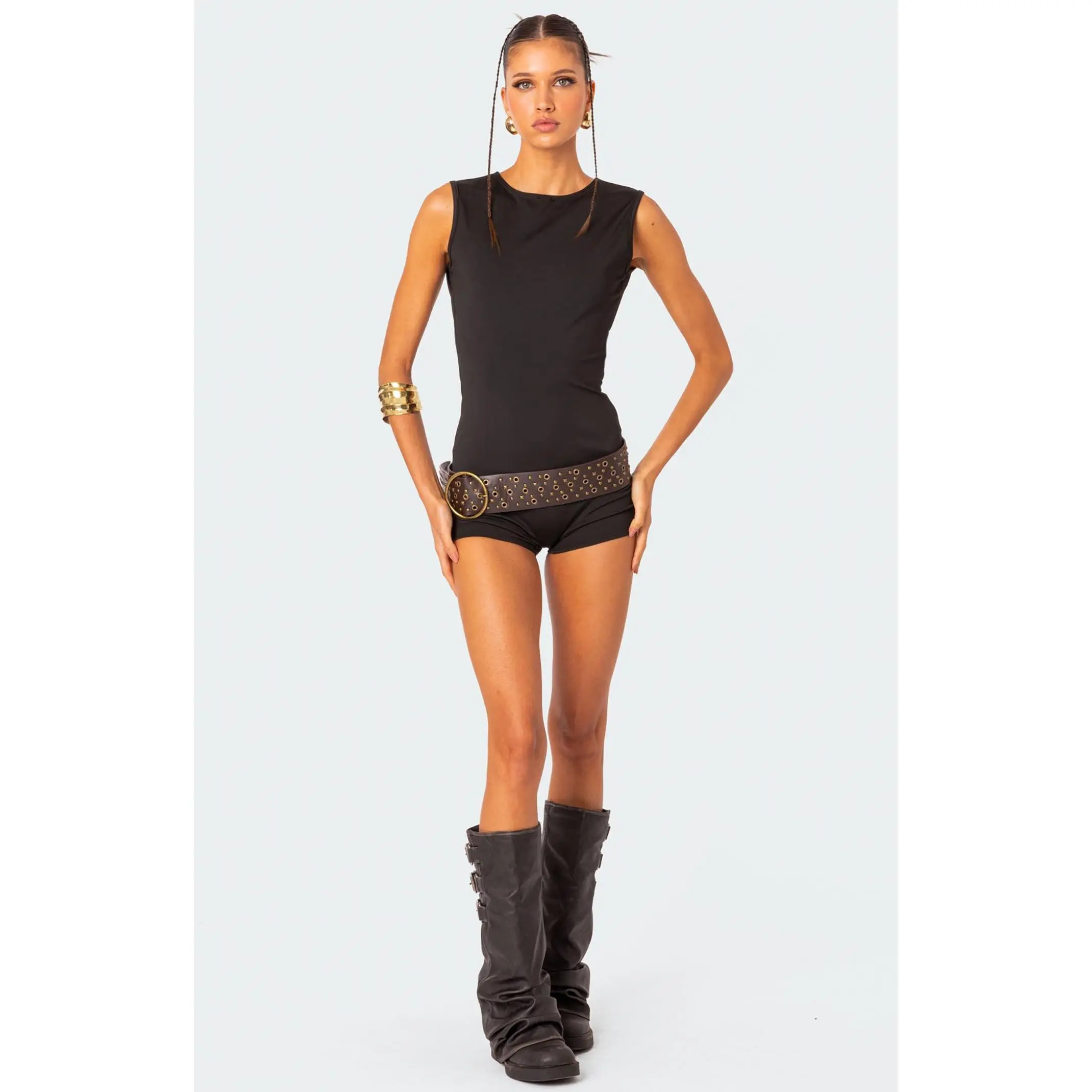 Edikted Women's Brynley Open Back Romper Edikted Women's Brynley Open Back Romper