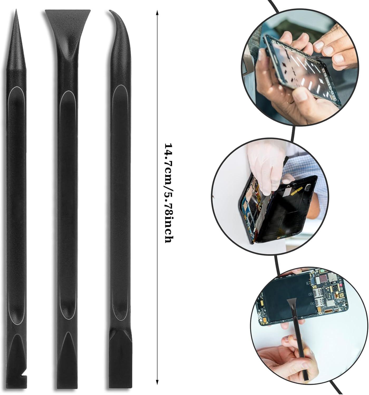 Car Detailing Pick Set, 6PCS Non-Scratch Plastic Scraper & Crevice Cleaning Tools, Multi-Purpose Auto Detailing Kit for Interior & Exterior, Remove Stickers, Labels, Oil & Dirt from Tight Gaps, Kitchen & Paint Safe