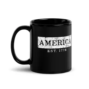 America Est 1776 Mug Ceramic Drinkware Coffee Cup
