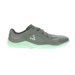 Vivobarefoot Womens Primus Trail Iii All Weather Firm Ground Running Sneakers Shoes - Green, Grey
