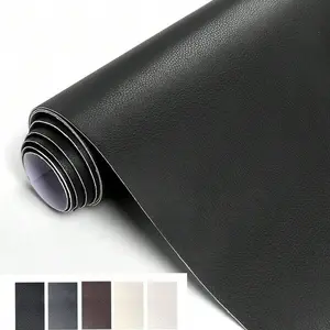 Faux Leather Repair Patch, Self Adhesive Wallpaper, Oil Proof & Waterproof Wall Decor for Home Living Room Bedroom Textured Leather