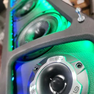 Universal 40” Smart LED Sound Bar Pod 4x 6.5” Midrange & 2x Tweeter, Wood and Fabric cut out 5.81 ️️️  POR FAVOR LEER PRIMERO NO INCLUYE BOCINAS NO SPEAKER INCLUDING  , ford , chevy , ram