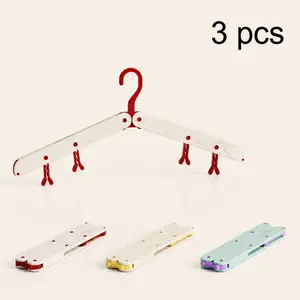 Travel Essential Foldable Clothes Hangers ️ Compact • Space-Saving • Set of 3