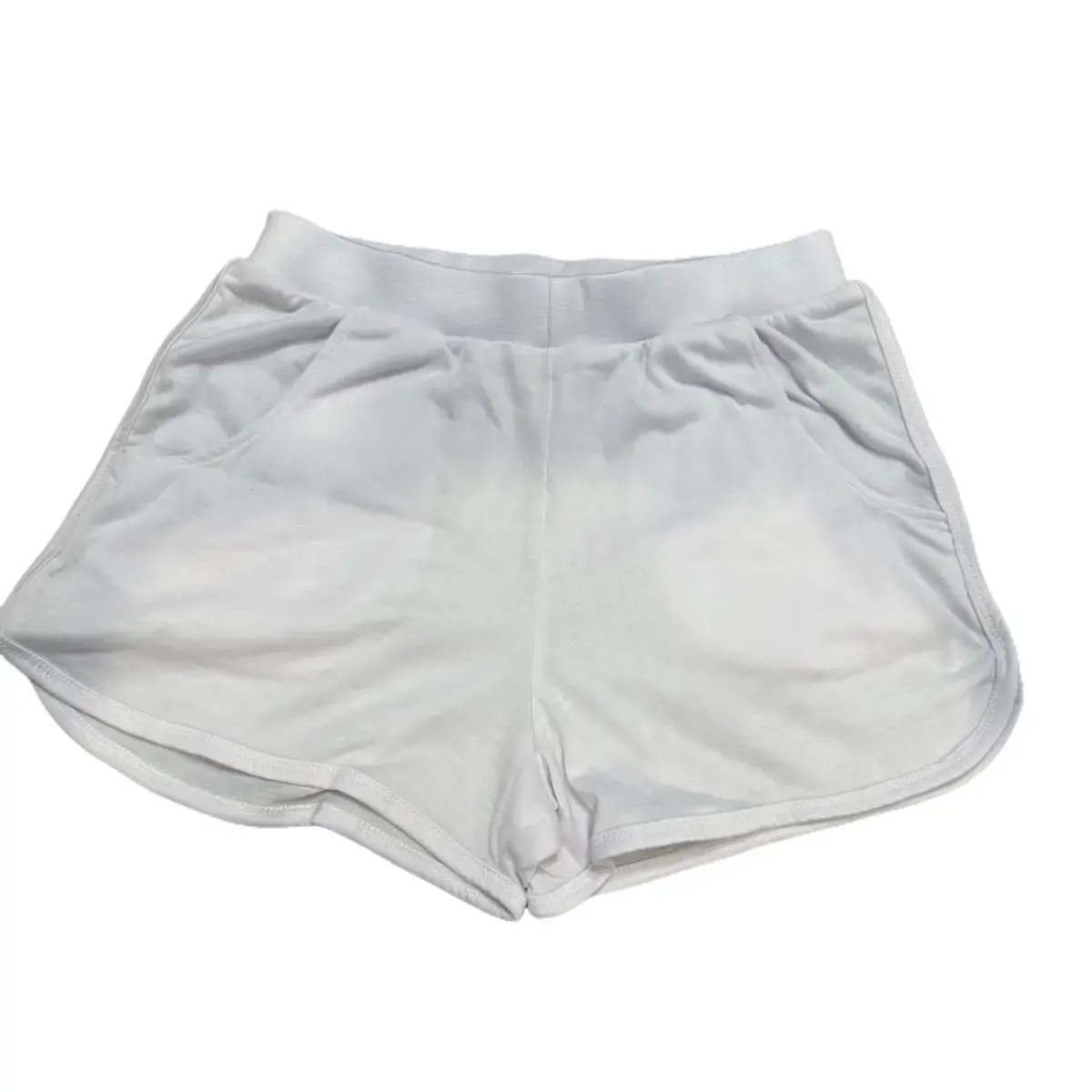 Women’s sublimation blank shorts Mini Cotton Soft white pink purple juniors ladies