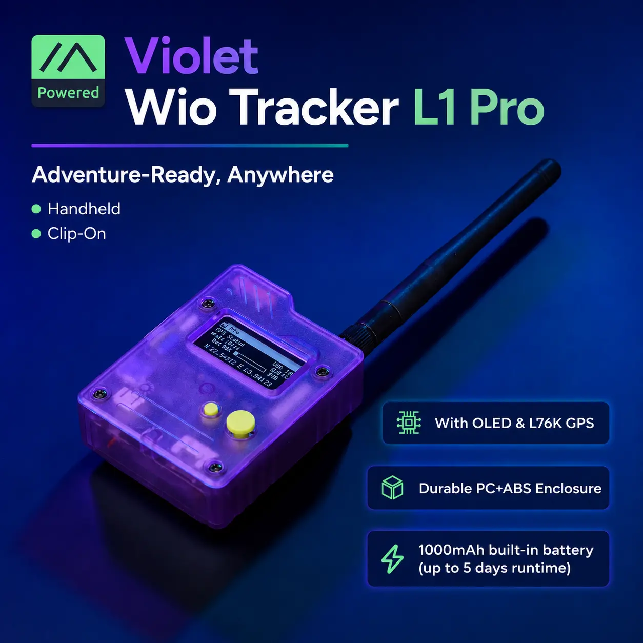 seeed studio Violet Wio Tracker L1 Pro