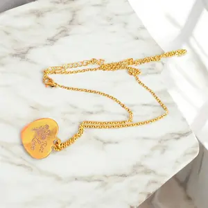 Rez Love gold heart necklace