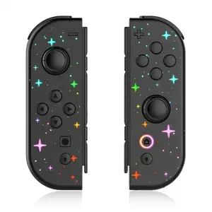 FLIRESY Wireless Game Controller L/R Switch Case, RGB Light Design, Gaming Controller for Console & Smartphone, Ergonomic Joystick, Gaming Accessories Gift