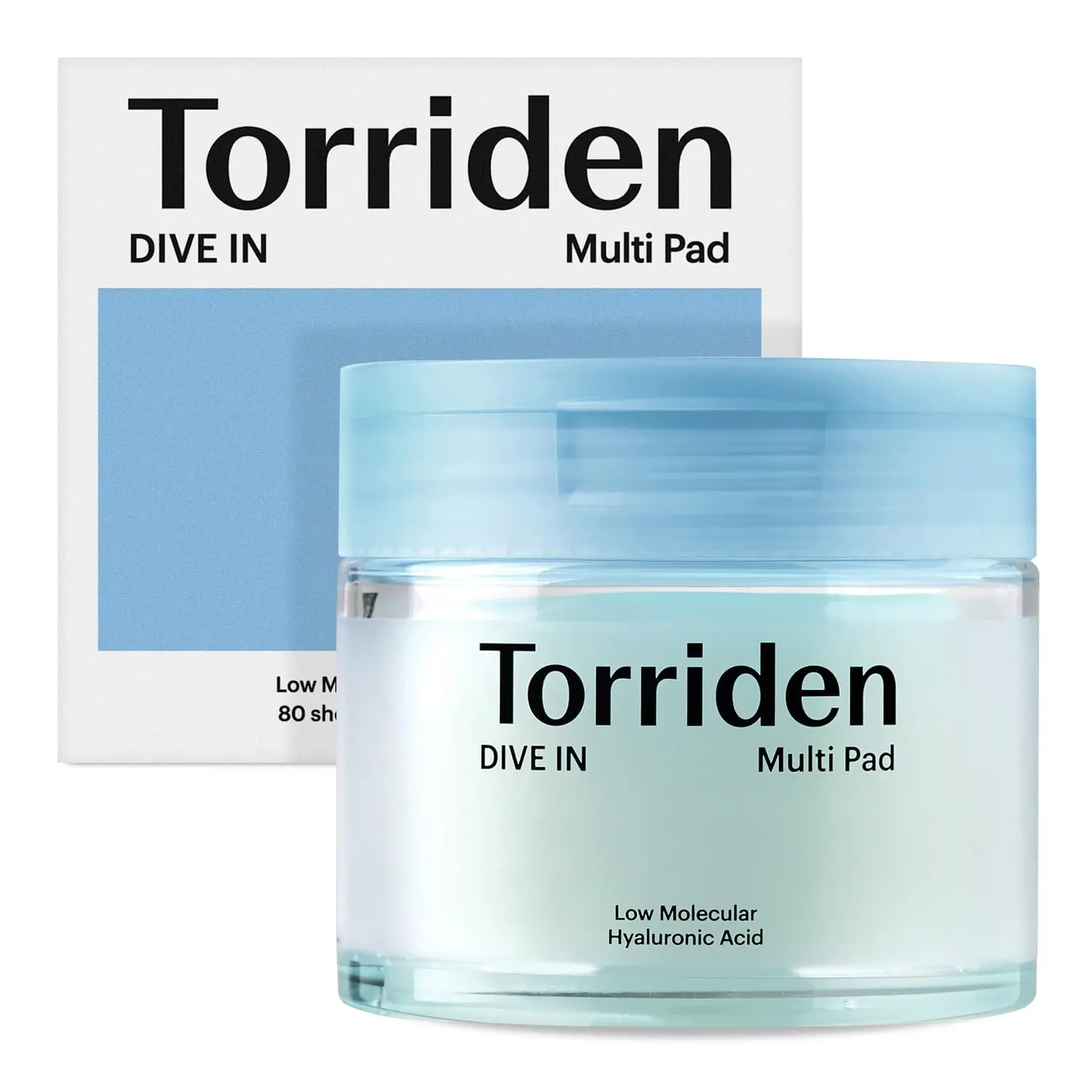 Torriden Dive In Low Molecule Hyaluronic acid Multi Pad - 160ml - 80ea