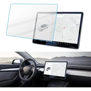 HD Tempered Glass Compatible with Tesla 3/Y 15" Center Control Touch Car Navigation Screen Protector Car Accessories