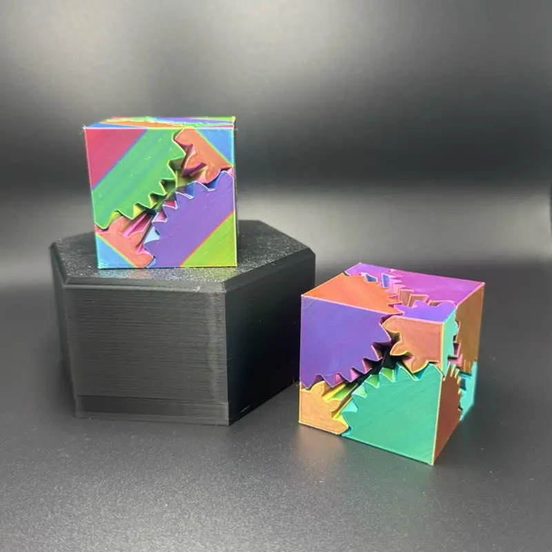 3D Printed Interlocking Fidget Cube | Sensory Desk Toy, Stress Relief Durable Crafts
