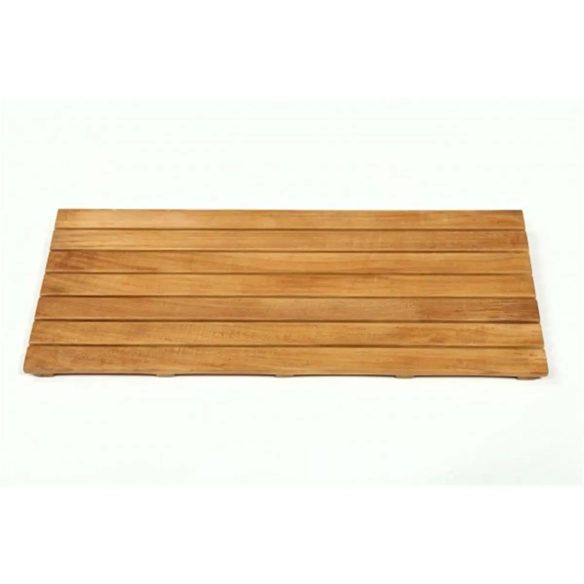 ARB Teak & Specialties MAT3214 Steel-Reinforced Teak Wood Shower Bath Mat - 32x14 in Rectangle, Solid Brass & Stainless Steel Hardware, 1.5 in Height, for Bathroom & Spa Use, Spa Bath Mats, Non-Slip
