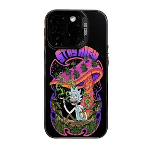 Warner Bros. Rick And Morty Phone Cover - Cyberdelic Portal Journey, Lens Protection/Non-Slip TPUCompatible with iPhone 11, 12, 13, 14, 15, 16, 17 Series, Samsung Galaxy S21, S22, S23, S24, S25, S26,Trendy and Protective Case for Every Style