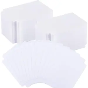 250 Pcs Plastic Trading Card Dividers, Frosted Separator with Tabs Standard Vertical Compatible with MTG Sports TCG, 2.7 x 3.8 Inches White