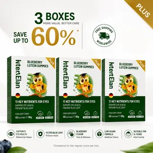 NaturElan Nobel-Grade Eye Health Gummies | Blue LightSupport, Eye Fatigue Relief & Vision Support for Screen Users|Sugar Free