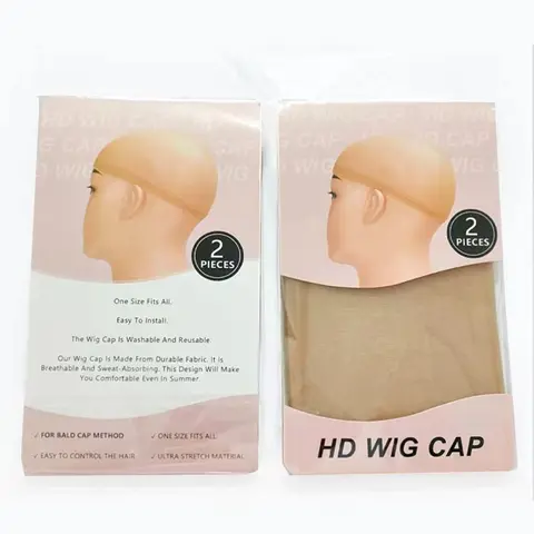 Marryu 1 Count Invisible HD Stocking Human Hair Wig Cap Stretch Elastic Hair Net for Women