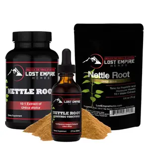 Lost Empire Herbs Nettle Root Extract - Dietary Supplement for Men's Prostate and Urinary Support, Hormone Health and More
