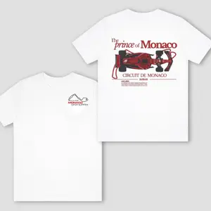 [New] Monaco Racing 2026 Shirt, Prince of Monaco F1 Car Graphic Print Design, Soft Cotton Blend Fabric, Unisex Fit for Racing Fans, Perfect Gift for Motorsport Lovers