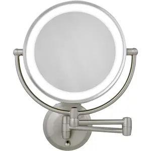 11 led wall mounted makeup mirror 10x1x shaving mirror cordless or battery operated vanity mirrors for wall