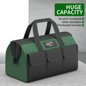 Multifunctional Electrician's Tool Kit, 1680D Oxford Fabric Multi-Pocket Shock-Resistant Storage Bag, Portable Tote Bag for Storing, Carrying, and Organizing Tools