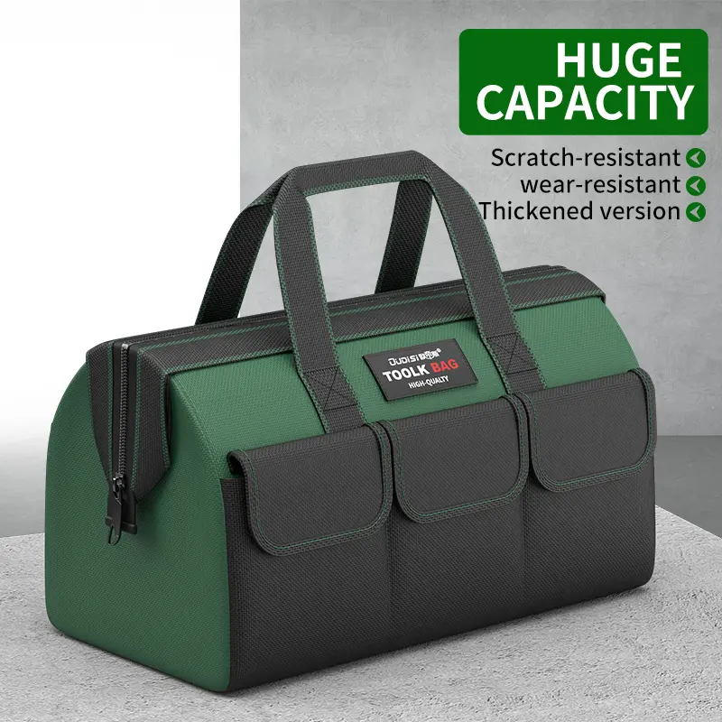 Multifunctional Electrician's Tool Kit, 1680D Oxford Fabric Multi-Pocket Shock-Resistant Storage Bag, Portable Tote Bag for Storing, Carrying, and Organizing Tools