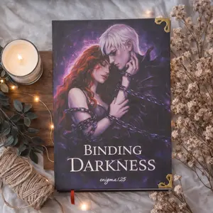 Binding Darkness Hardcover Book , Hard Cover A5 , fanfiction binding , custom bookbinding, Special Bound Edition