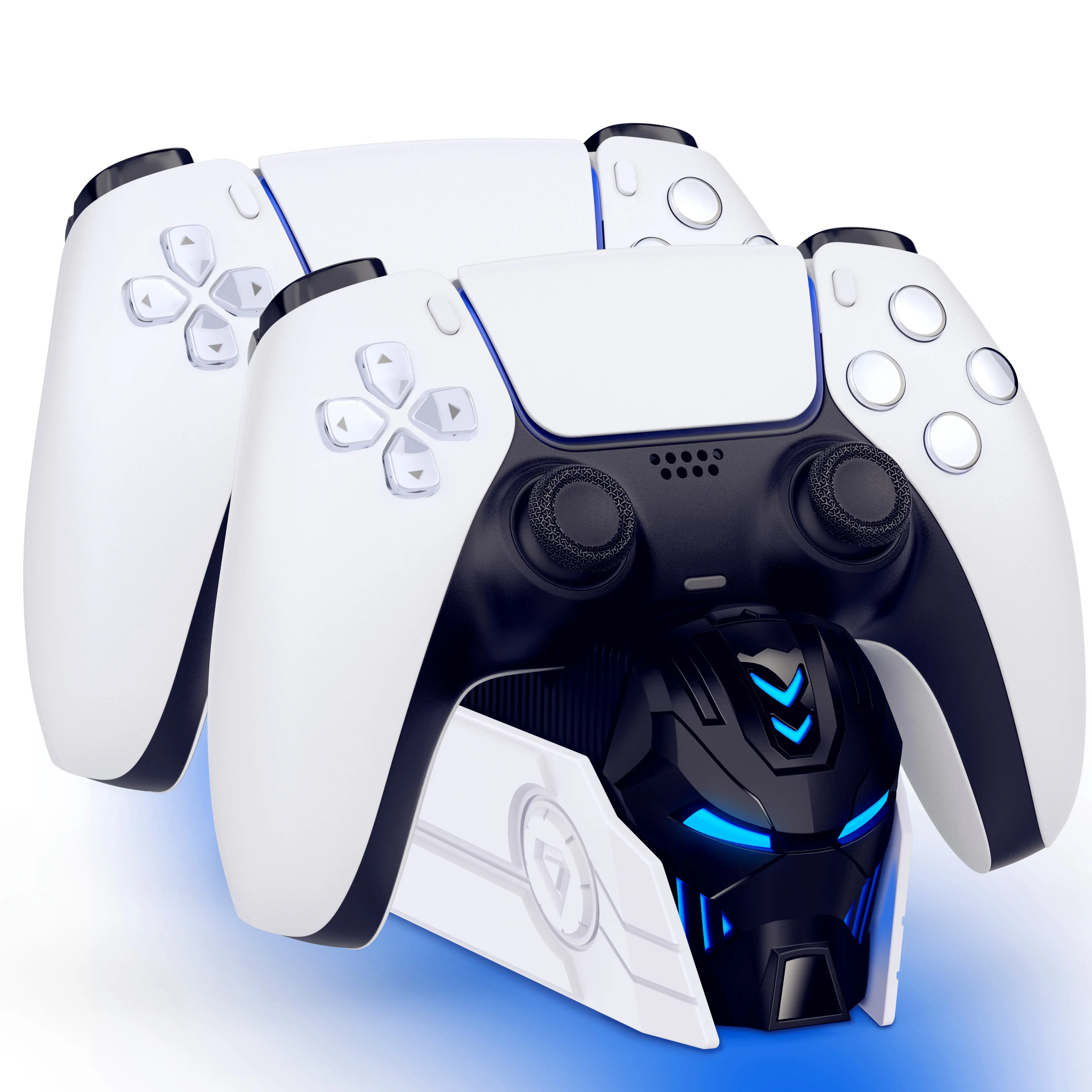 PS5 Controller Charger Station for Playstation 5 Controller with LED Light，Controller Charging Stand for Playstation5, PS5 Controller Charging Station Accessories Replacement for PS5 Charging Station