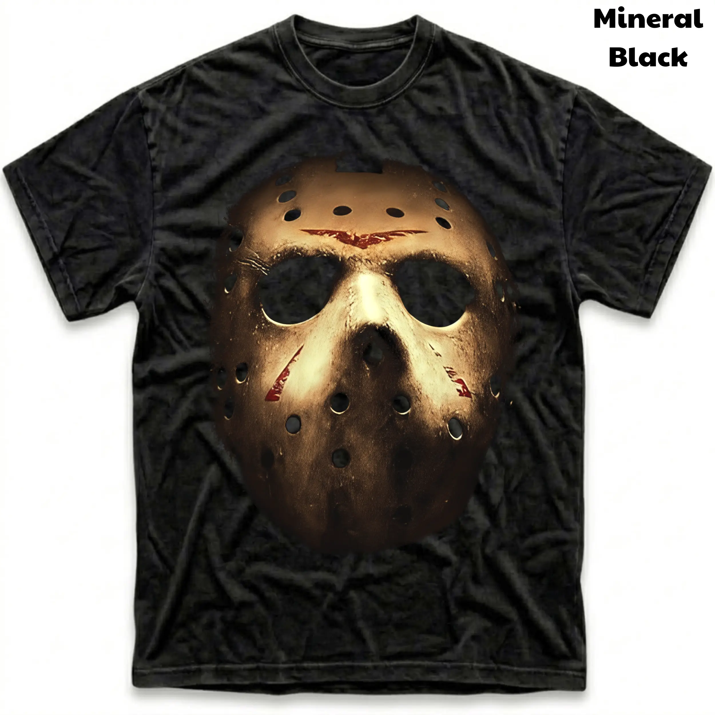Men's and Women's T-Shirt, Vintage Jason Voorhees Mask Graphic Tee, Horror Movie Tee, Gift T-Shirt, Gothic Grunge Y2K Emo Scene Amity Affliction Style Clothes Menswear Womenswear Streetwear