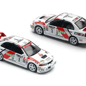 Mitsubishi Lancer Evolution IV 1/64 Scale Model Winner Rallye de España 1997 Catalunya Costa Brava Collectible Diecast Car