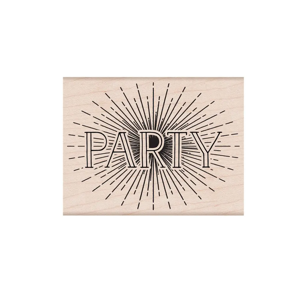 Party Woodblock Stamp