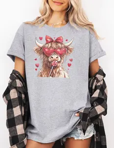 Valentine Cow - Women's - T-shirt or Zip-up Hoodie