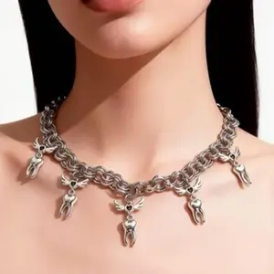 2026 New Quirky Tooth Pendant Necklace | Minimalist Ins Aesthetic Clavicle Chain, Trendy Influencer Favorite Unique High-Design Jewelry for Women