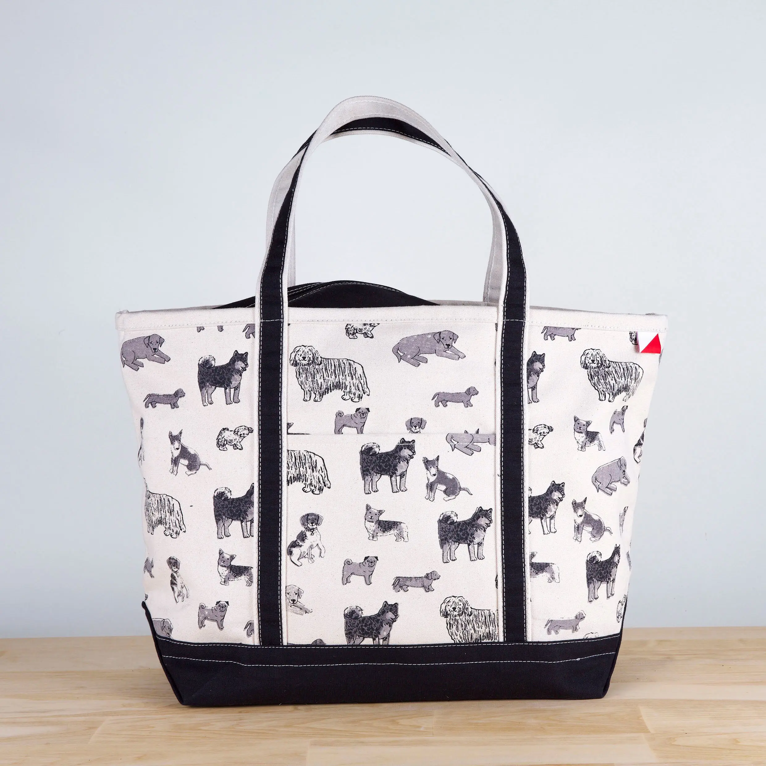 ShoreBags Classic Tote Dog Print Large