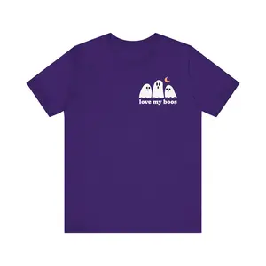 Love My Boos Ghost Halloween Matching Adult Tee