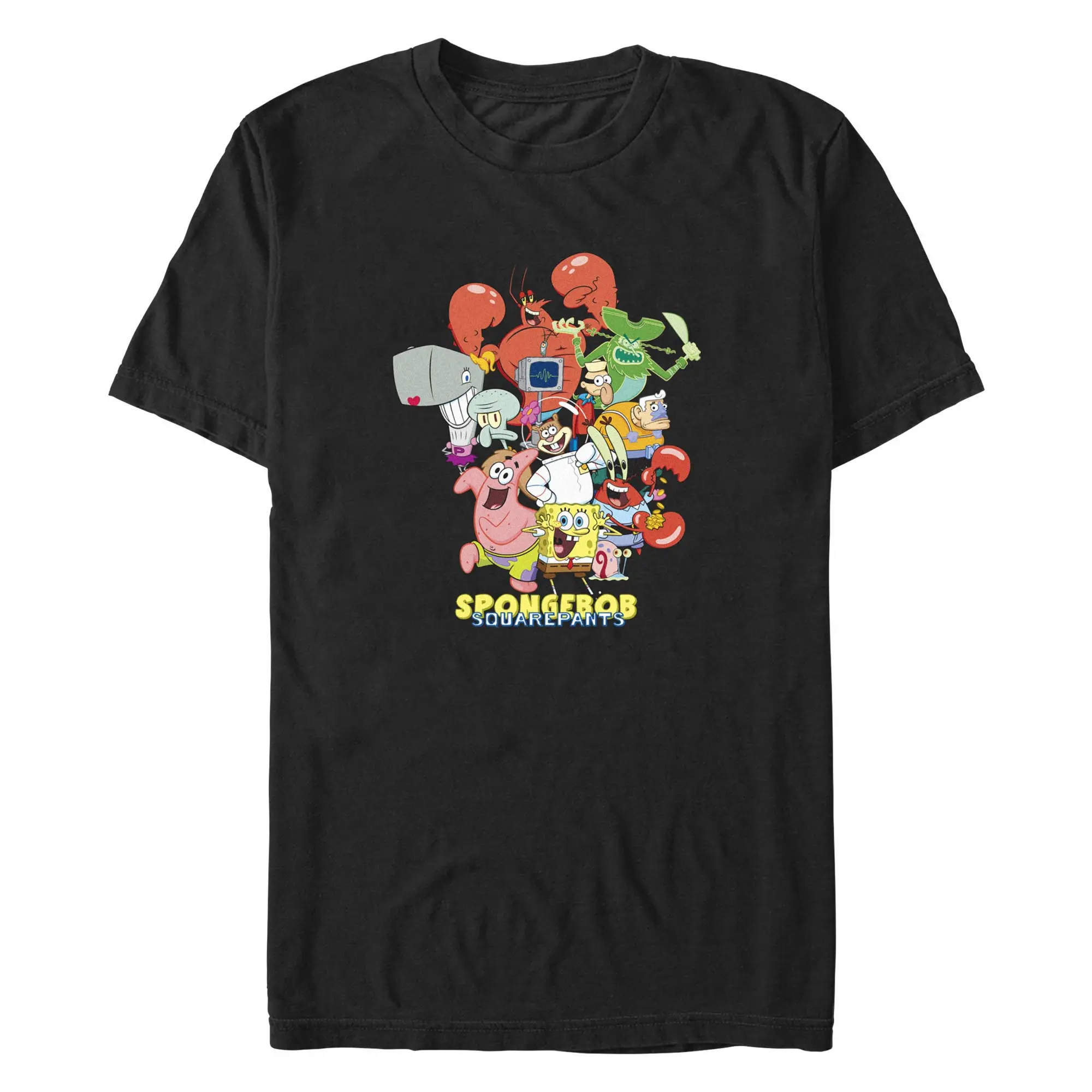 Men's SpongeBob SquarePants Group Pose T-Shirt