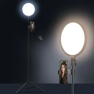 11.8 Inch Ring Light with 69 Inch Tripod Stand and Phone Mount, Adjustable LED Selfie Ring Light for Video Shooting, Makeup, Live Streaming