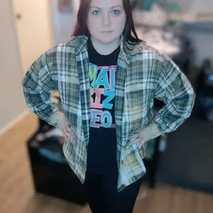 Green Bleached Flannel - Medium