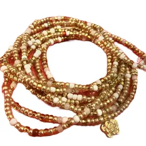 African Holistic Waist Beads for Body Protection & Alignment with 12 Copper Beads for Chakra Alignment Jewelry Making Waistbeads