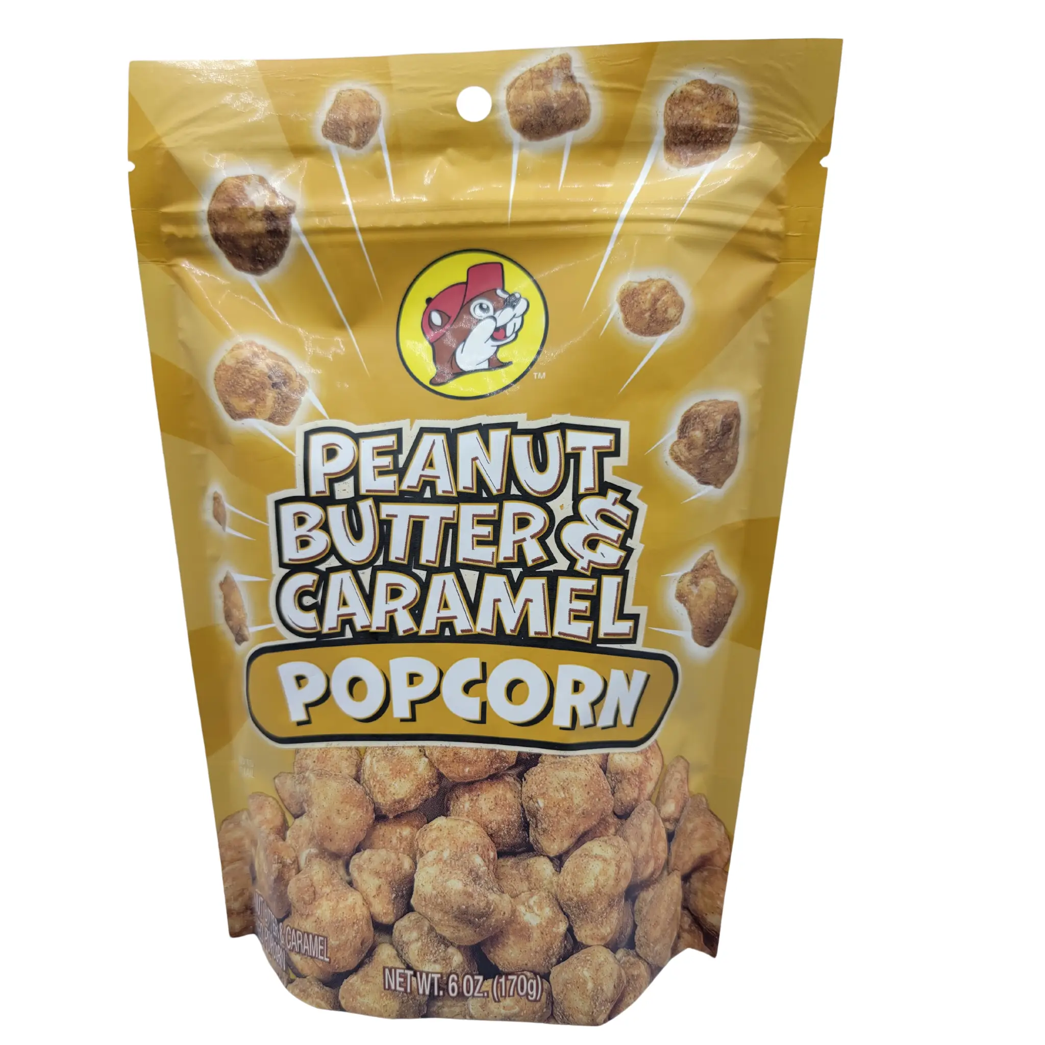 Buc-ee's Peanut Butter & Caramel Popcorn- 3 Flavors To Pick From: Original, Cinnamon and Spicy, Crispy, Crunchy Popcorn Snack gourmet popcorn Food