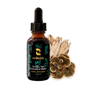 Redmint Turkey Tail Tincture for Immune & Gut Support | 1 fl oz