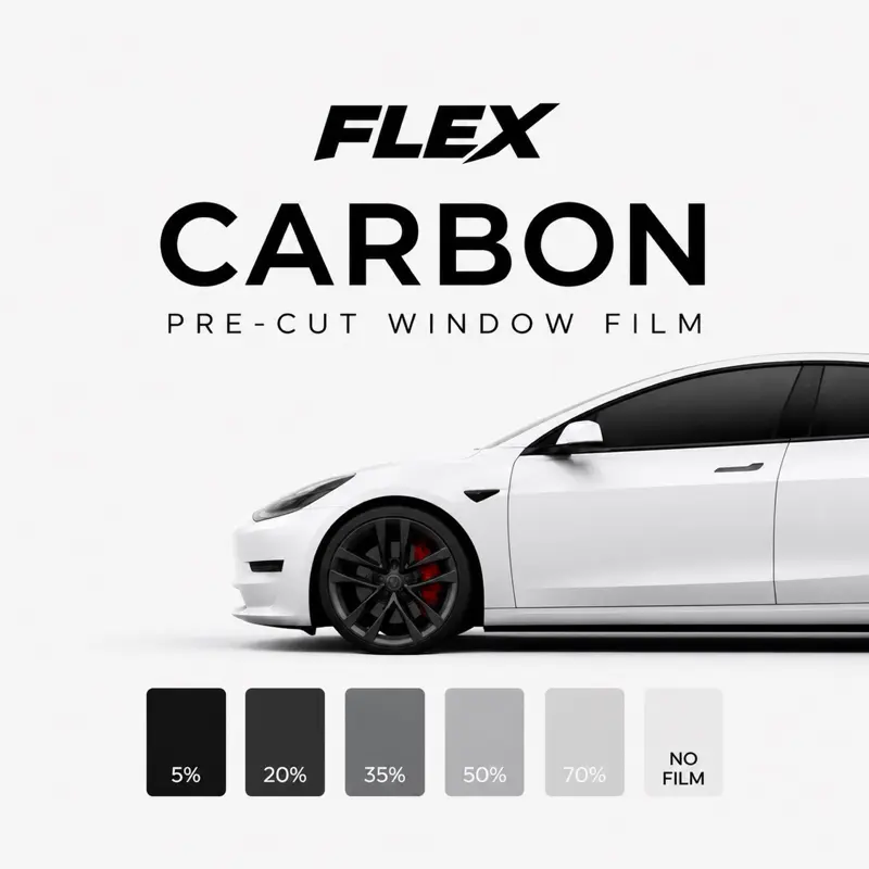 Flex Precut Window Tint — Carbon Series | Machine Cut