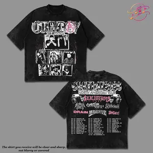 [Echo Culture] $uicideboy$ Grey Day 2026 North American Tour Graphic Premium Acid Washed Cotton T-Shirt For $uicideboy$ Fans, G59 Destroy Lonely Hip-Hop Shirt, G59 Album Merch, G59 Fan Graphic Tee, Concert Music Outfit