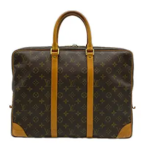 Pre-owned Louis Vuitton Canvas Coated Travel Bags Porte Documents Voyage Briefcase Monogram Canvas by Rebag